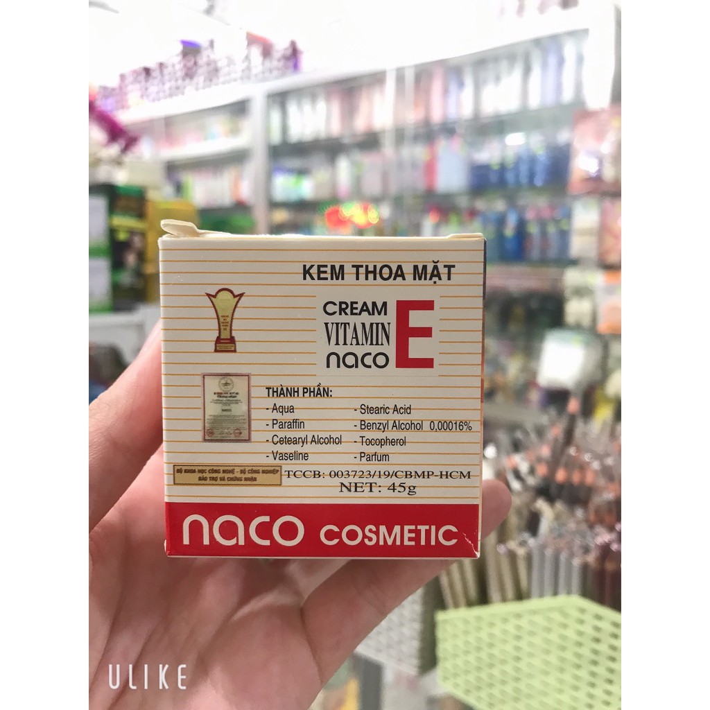 Kem vitamin E naco  hủ 4,5g