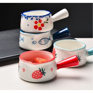 Cốc sứ đựng sữa mini có tay cầm kute