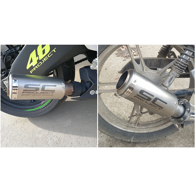 Ống Pô Xả Khí 51/60mm Cho Xe Mô Tô