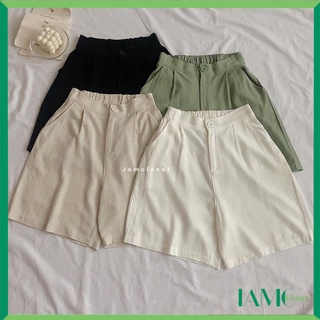 Quần short vải linen mặc thoáng mát cho những ngày hè nóng bức MG - 2310 IAMC.Closet IAMC.Closet