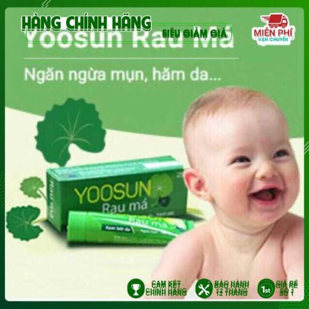 [NGỪA MỤN VẾT THÂM] YOOSUN Rau má 25g [ NGỪA RÔM SẢY, MẪN NGỨA] Bôi Da Thuần Mộc [CHÍNH HÃNG]