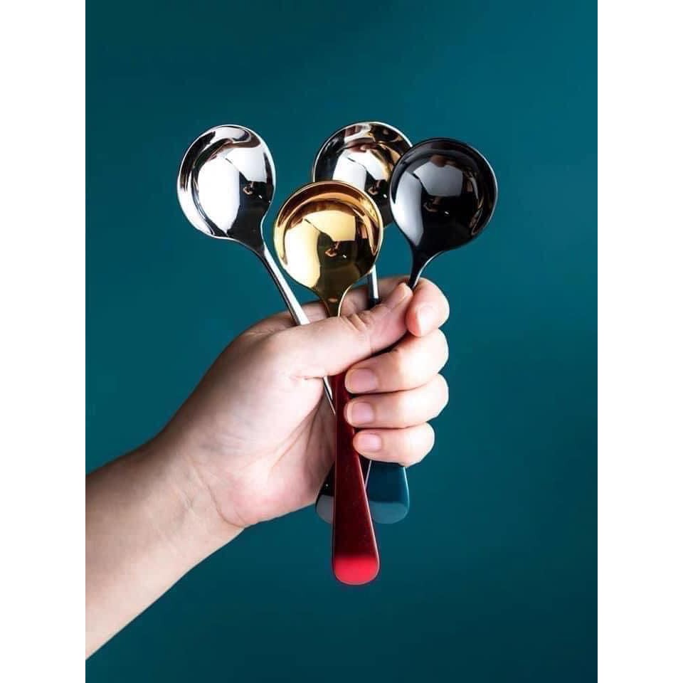 Thìa mạ vàng inox