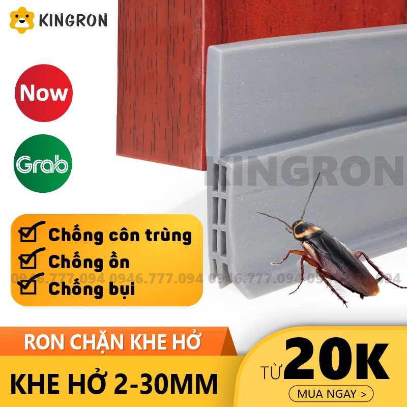 Ron chặn khe cửa ⭐ Thanh dán chân cửa KINGRON giữ nhiệt điều hòa, chống côn trùng, chống khói bụi, giảm tiếng ồn R234