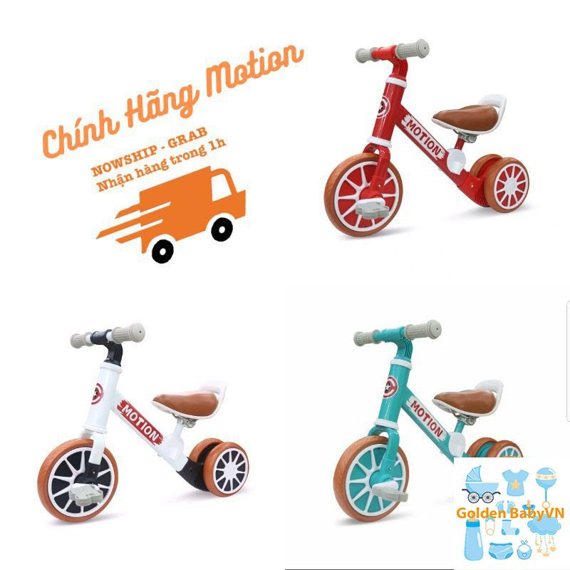 Xe Chòi Chân MOTION - Xe chòi chân mini chính hãng, 3 bánh thăng bằng cho bé - CÓ BÀN ĐẠP 2 IN 1