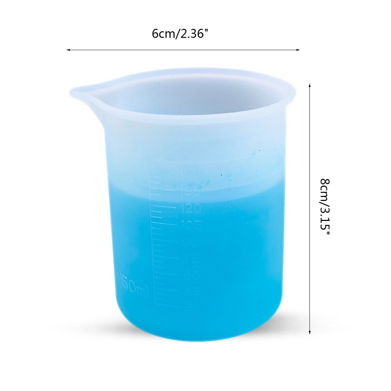 Cốc Silicone Không Dính Hỗ Trợ Làm Trang Sức Epoxy Resin Epoxy Resin