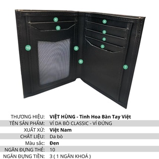 VÍ DA BÒ CLASSIC - VÍ ĐỨNG