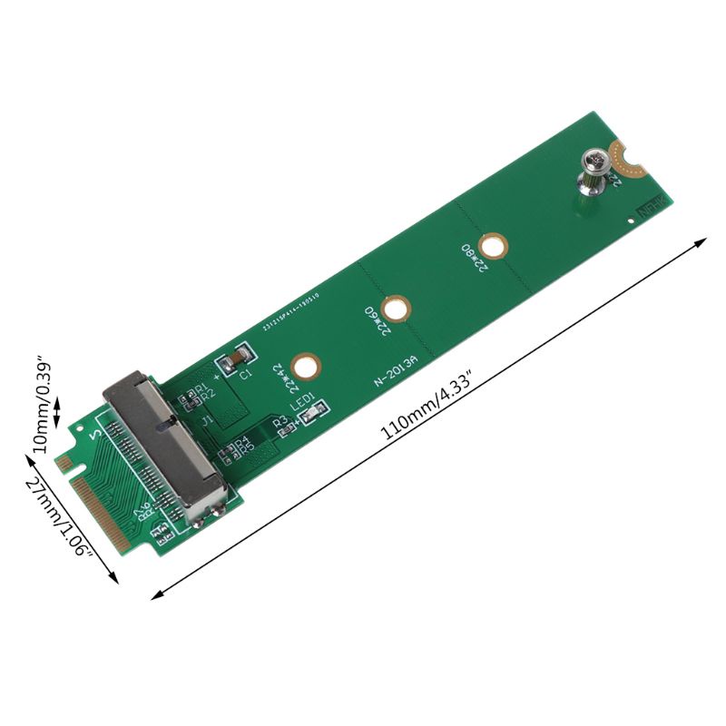 Bộ Chuyển Đổi 12 + 16 Pin Sang M.2 PCIE NGFF SSD Cho Mac-Book SSD