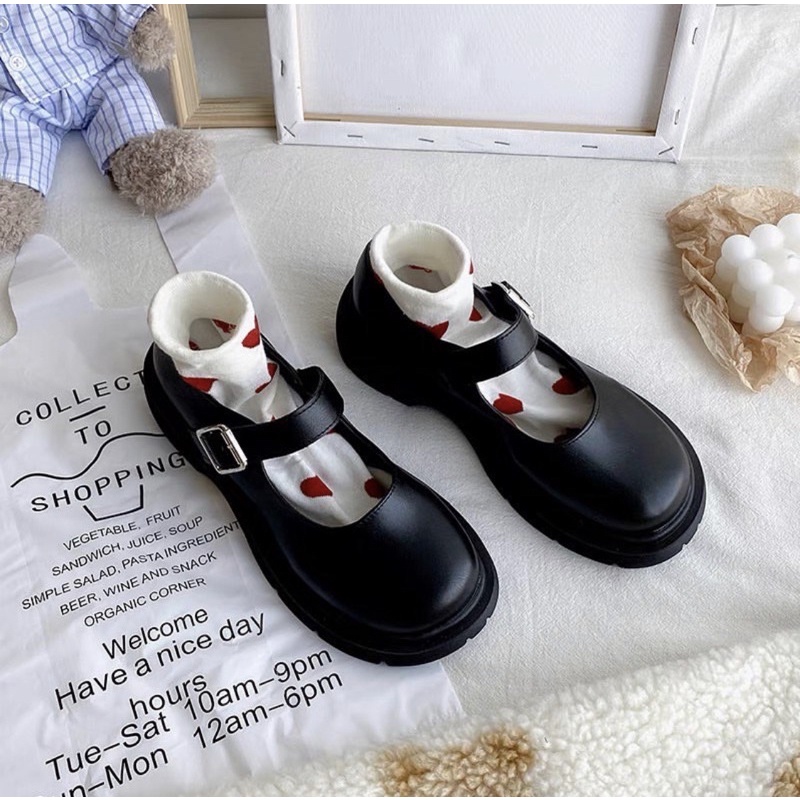 Giày búp bê có quai vintage Mary Jane Yannie Lolita