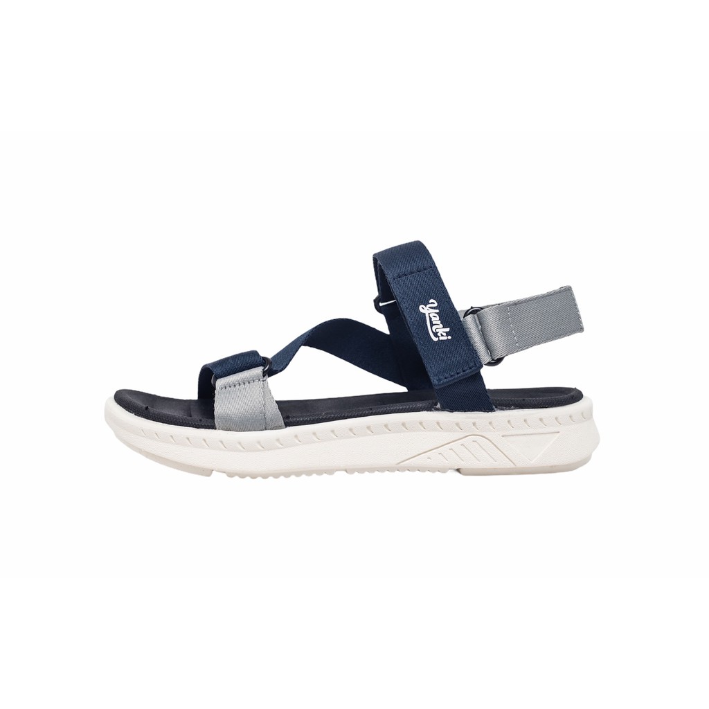 Giày Sandal Nam Thể Thao YANKI Quai Chéo Streetstyle YK201 - Xanh Xám