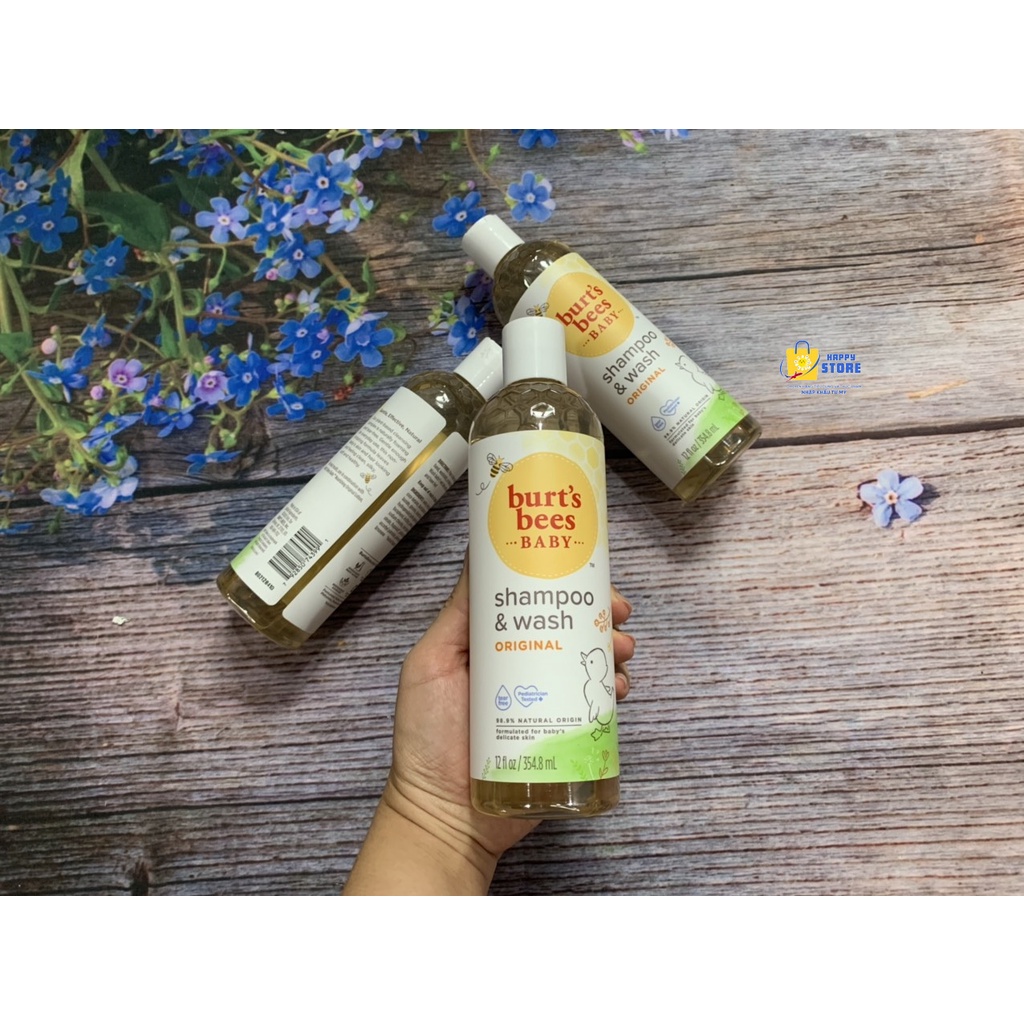 - SỮA TẮM & GỘI CHO BÉ HIỆU BURT'S BEES BABY SHAMPOO & WASH 354.8ML