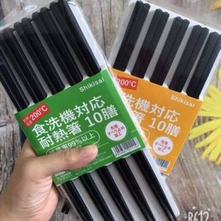 Set 10 đôi đũa Shikisai xuất Nhật