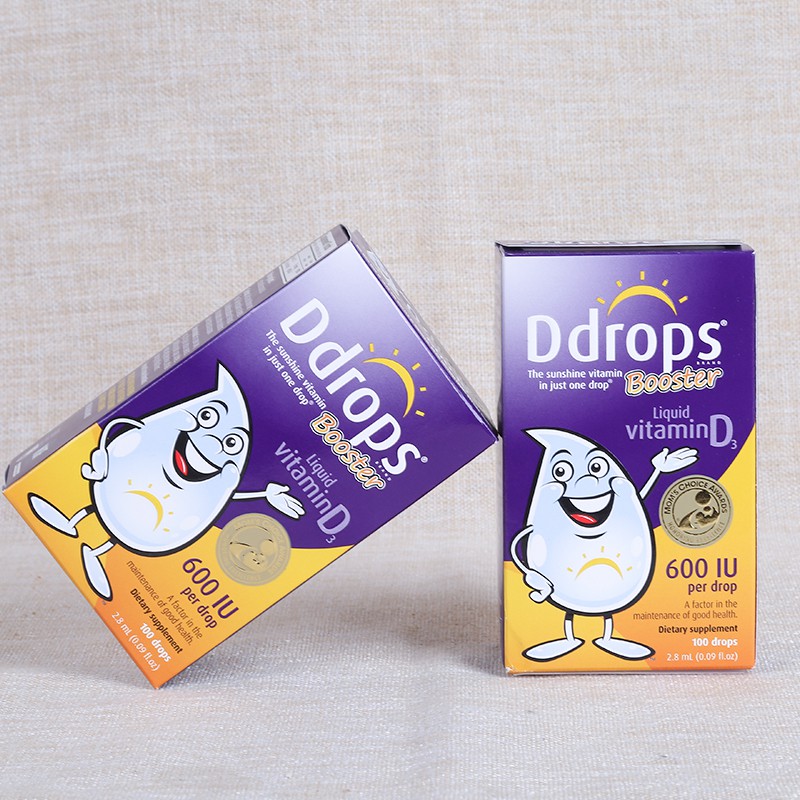 Vitamin Ddrops D3 600iu Booster _100 giọt (Vitamin d cho trẻ trên 1 tuổi) Date 2024