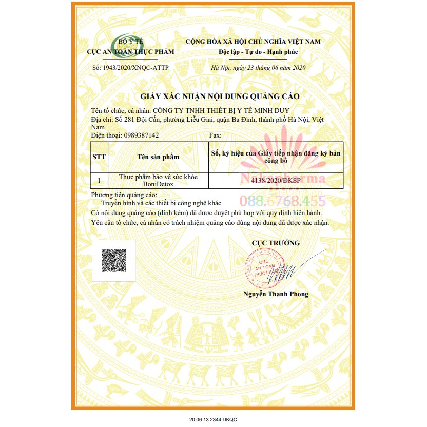 BoniDetox – Tăng cường miễn dịch hệ hô hấp, giảm ho khó thở, hen suyễn, viêm phổi, viêm phế quản Boni Detox