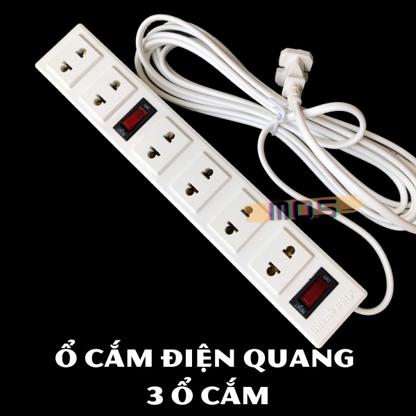 [Bh 1 đổi 1] Ổ cắm điện Điện Quang kéo dài 2M/5M Mos Shop