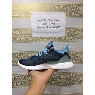 Giầy thể thao ALPHABOUNCE xanh đế trắng