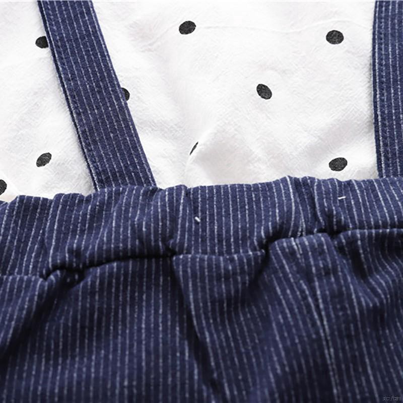 Set quần áo chấm bi xinh xắn dành cho bé