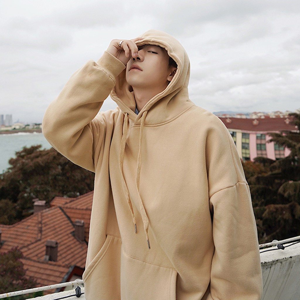 Áo hoodie nữ form rộng có dây kéo cute hàn quốc unisex dài tay VAVASA AH06