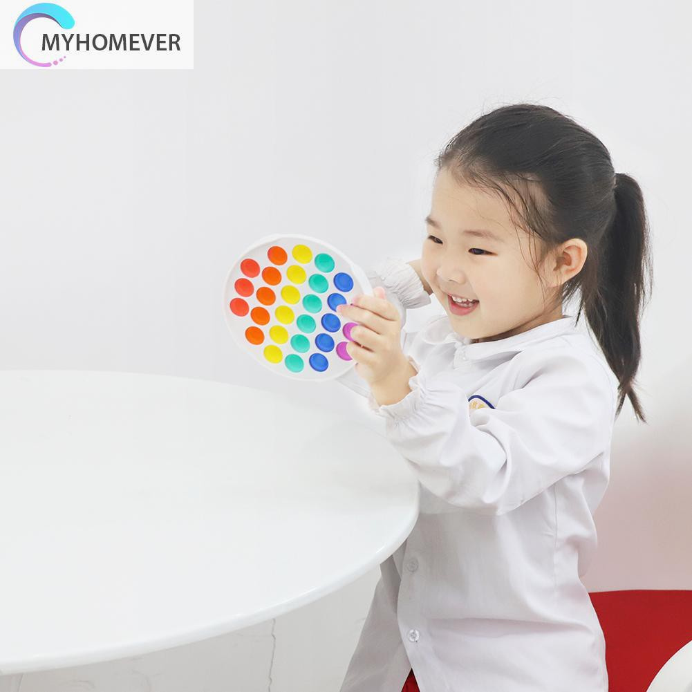 Đồ chơi bóp bong bóng màu cầu vồng tie dye giải tỏa căng thẳng cho người bệnh tự kỉ