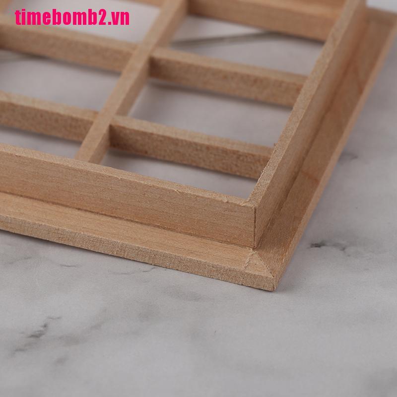 Khung Cửa Sổ Gỗ 12 Chi Tiết Tỉ Lệ 1: 12 Trang Trí Nhà Búp Bê