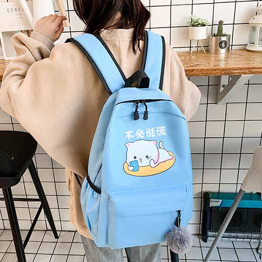 Cặp đi học đựng laptop balo nữ ulzzang thời trang ba lô vải bố du lịch đẹp