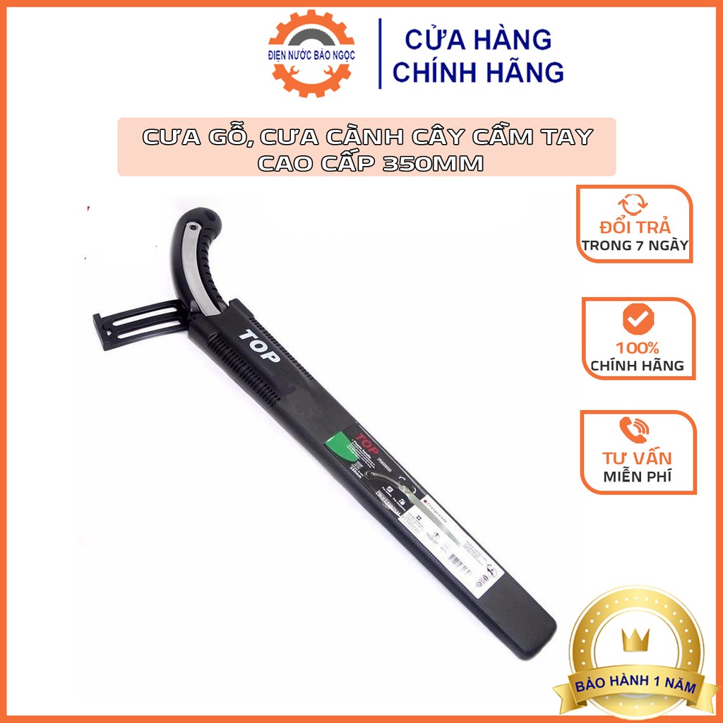 Cưa gỗ,cưa cành cầm tay cao cấp 350mm top - Đài Loan