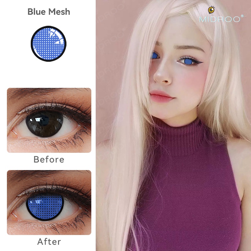 Cặp kính áp tròng MIDROO 14.2Mm 14.5Mm mềm mại thoải mái cho hóa trang