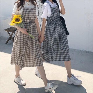 VÁY YẾM KẺ CARO HÀN QUỐC