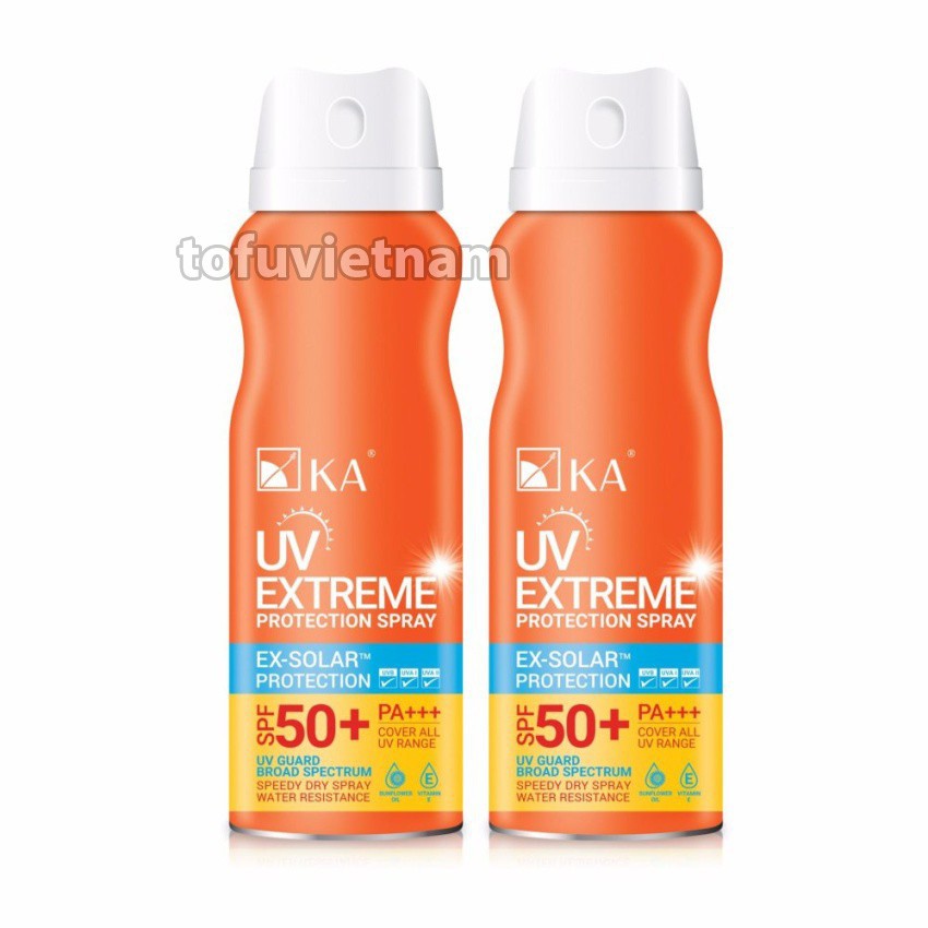Xịt chống nắng kháng nước KA UV Extreme Protection Spray SPF 50+ PA+++ 50ml
