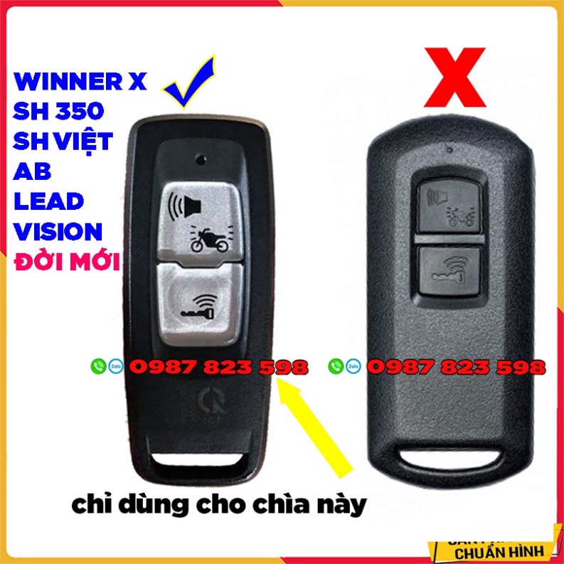 Ốp Chìa Khóa Carbon Smartkey Winner X 2023, AB 2023,  Lead 2023, Vision 2021- Vision 2023, SH 2021 - 2023 Mới