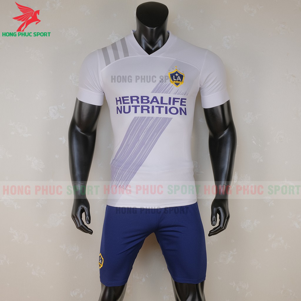 Quần áo đá bóng áo đá banh thể thao nam Galazxy trắng mùa giải 2020 2021