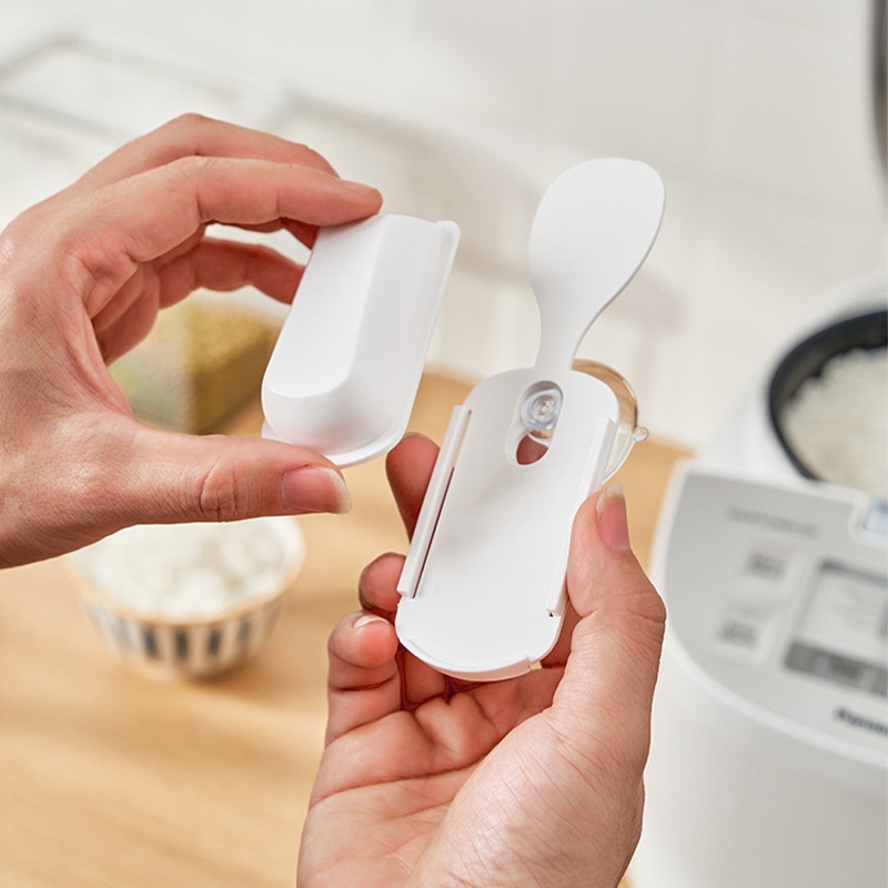 Giá Đỡ Muỗng Xới Cơm Có Cốc Hút Sắp Xếp Gọn Gàng Cho Nhà Bếp