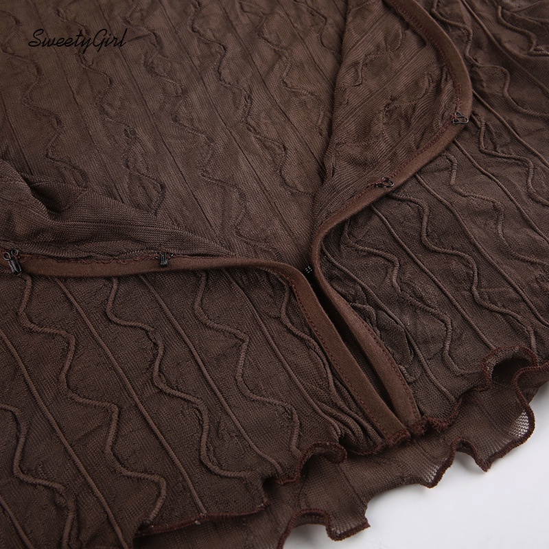 Áo Kiểu Cổ Chữ V Tay Ngắn Viền Ren Lưới Trong Suốt Có Khóa Cài Dành Cho Nữ 2022