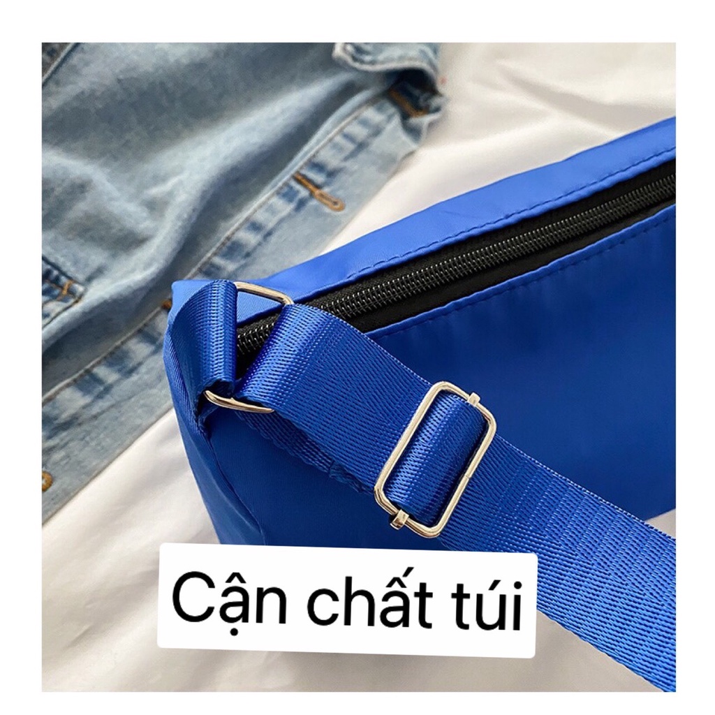 Túi Đeo Chéo Nữ Vải Mềm Chống Thấm Nước Màu Hot Trend