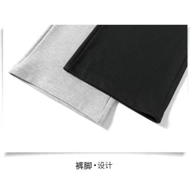 Quần Thể Thao Nữ Ống Rộng Lưng Cao Màu Xám Thời Trang