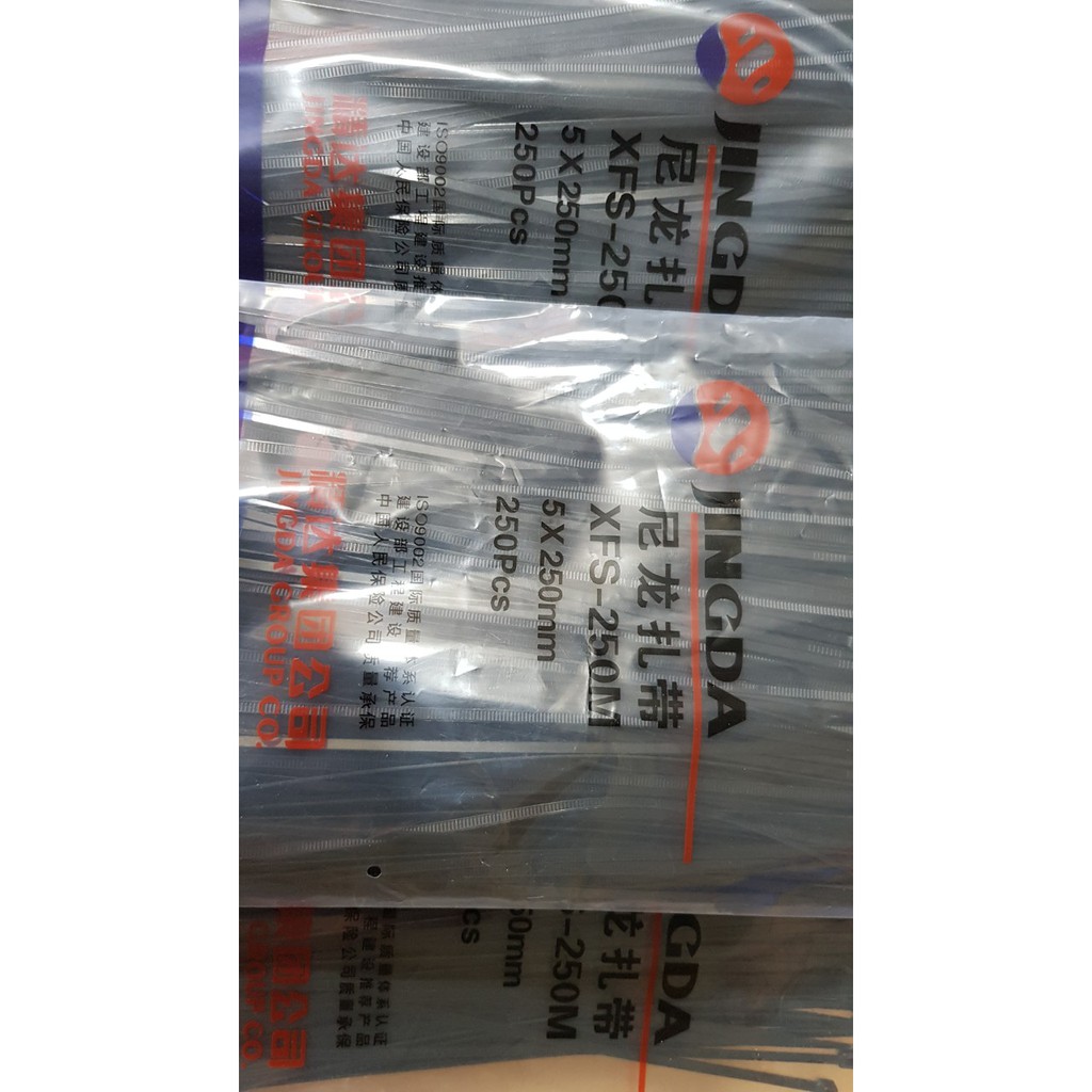 Dây thít nhựa màu đen buộc hoa lan cây cảnh - Khổ 4*250cm
