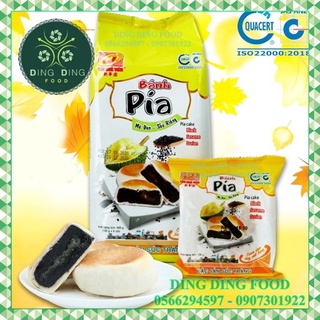 Bánh Pía Chay Mè Đen Sầu Riêng 400G [4 BÁNH] Tân Huê Viên| Bánh Pía Chay| Bánh Pía Sóc Trăng| Đặc Sản - DING DING FOOD