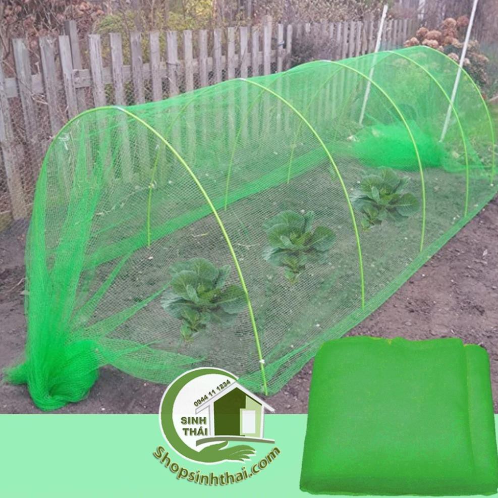 [ 1 mét ] Lưới mùng màu xanh lá cây, lưới chặn côn trùng - lưới chống muỗi - lưới bảo vệ cây trồng - khổ 1,15m
