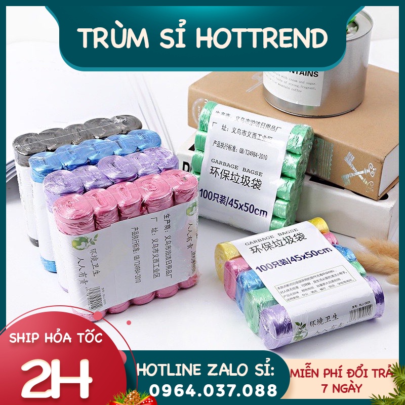 Túi Đựng Rác Tự Phân Huỷ - 45x50 cm - 20 túi/cuộn - Tiện Dụng Sạch Sẽ Thông Minh