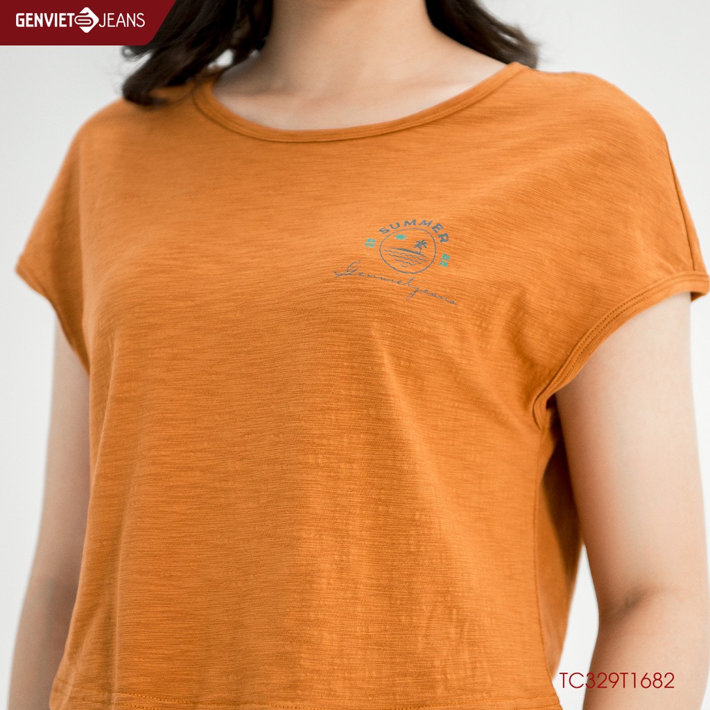 Áo Thun Cộc Tay Summer Genviet Nữ TC329T1682 GENVIET