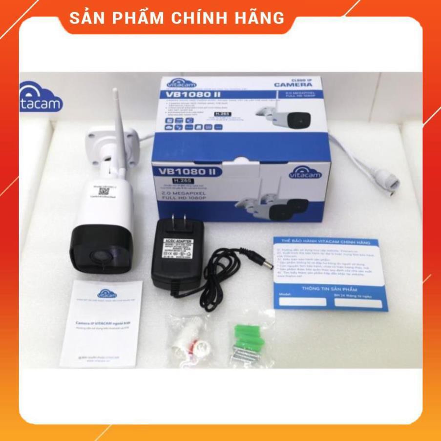 Camera Vitacam VB1080 II - Camera IP Ngoài Trời 2.0MPx Full HD , H.265X