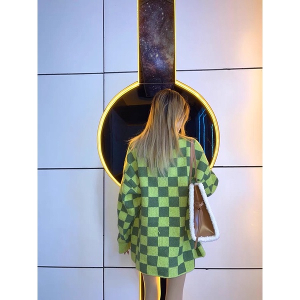 ÁO SWEATER KẺ CARO NỮ SIÊU CÁ TÍNH