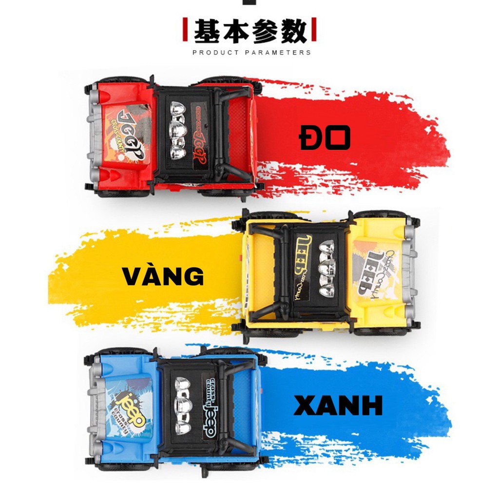 Mô hình xe ô tô địa hình Crazy Racers  có bánh răng cao su cho bé xoay 180 độ