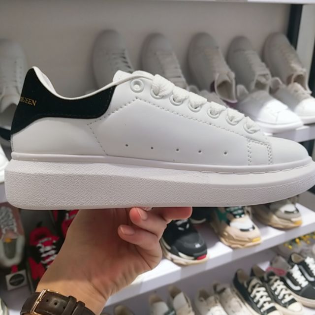 GIẦY THỂ THAO NỮ MCQUEEN GÓT ĐEN - GIAY SNEAKER NU
