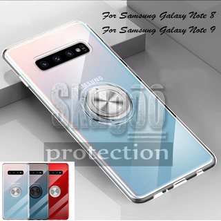 Ốp điện thoại silicon mềm có nhẫn đỡ cho Samsung Galaxy Note9 Note 8 Note 10 Plus Note 20 Ultra Note 20
