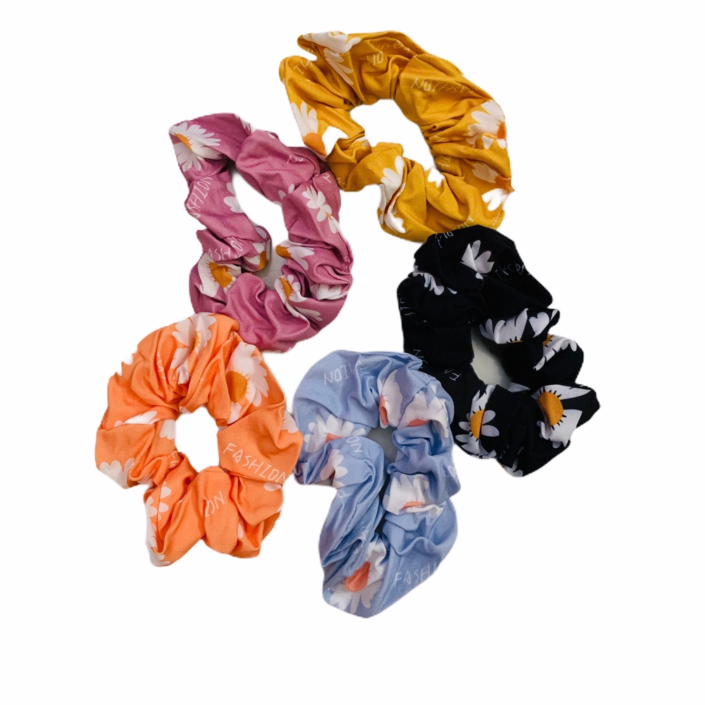 Dây Cột Tóc Scrunchies Tổng Hợp Nhiều Mẩu Dây Cột Tóc Jussy Fashion Hot Trend Style Đơn Giản Dễ Thương [1 SỢI]