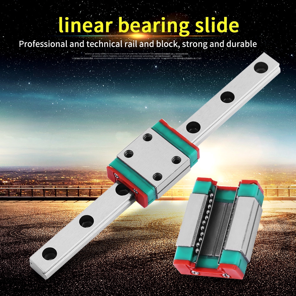 Thanh ray trượt vuông 100mm kèm con