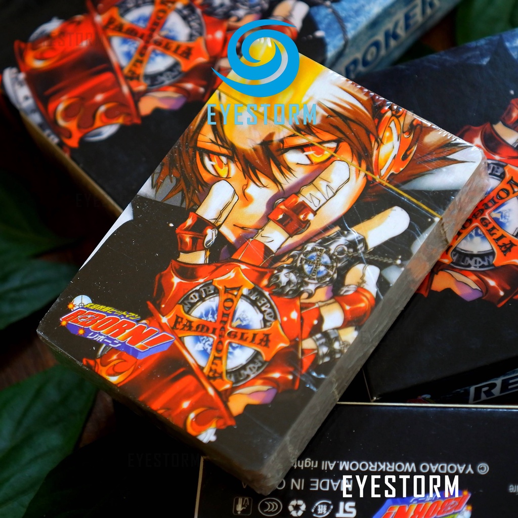 Bài tây anime Kateikyoushi Hitman Reborn, Người Đào Tạo Sát Thủ, tú lơ khơ, manga - Poker YW - 54 lá