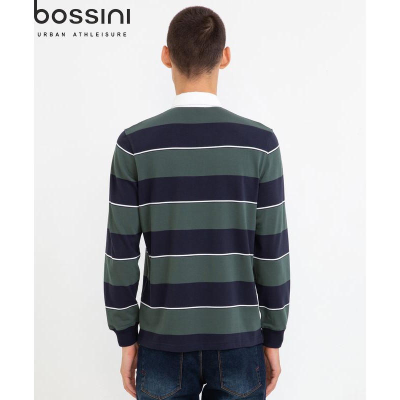Áo thun polo tay dài kẻ sọc nam Bossini 710005080