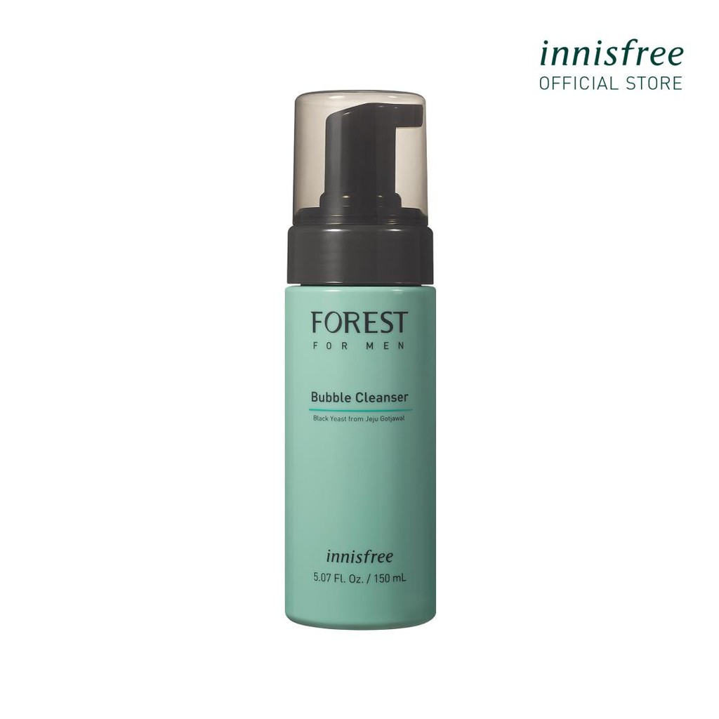 [Mã FMCGMALL - 8% đơn 250K] Sữa rửa mặt tẩy tế bào da chết dạng bọt innisfree Forest for men Bubble Cleanser 150ml