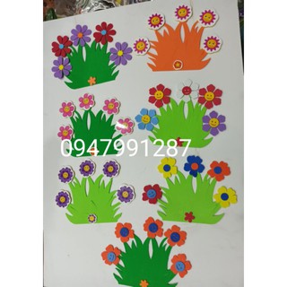 Bụi Cỏ Xốp Trang Trí Chân Tường
